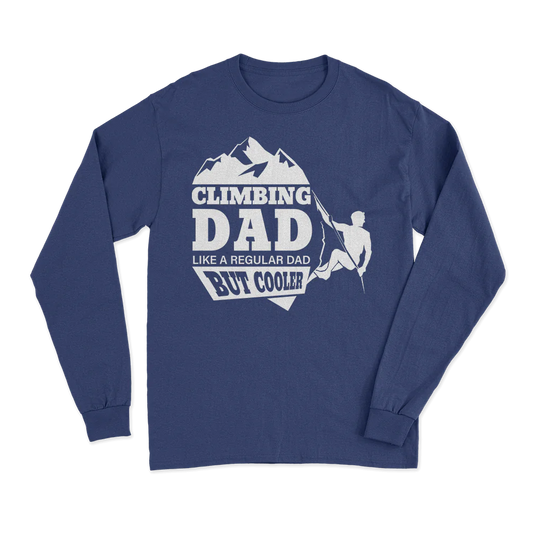 Climbing Dad Men Long Sleeve Shirt