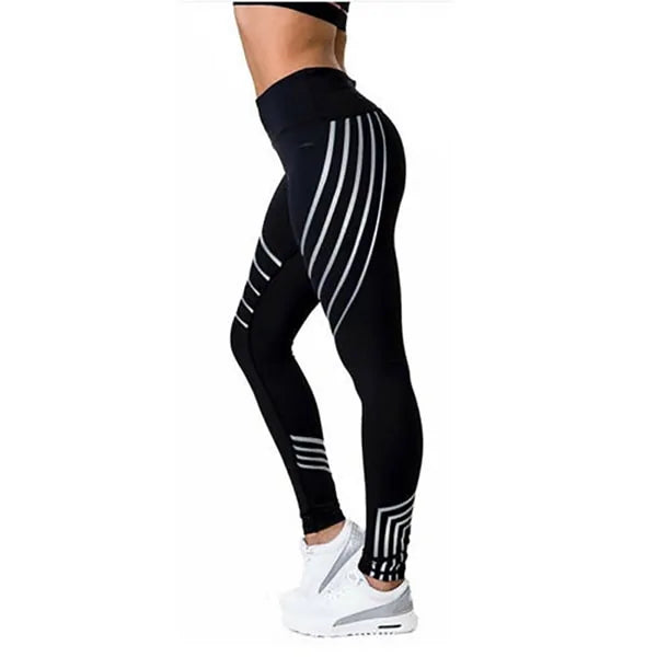 Woman High Elastic Shine Workout Pants