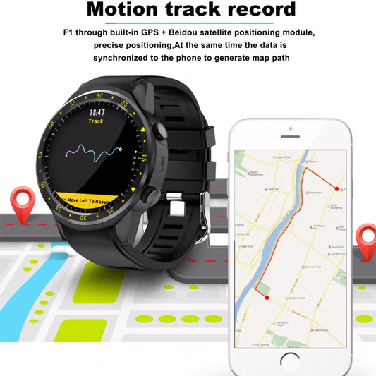 Sports Pedometer GPS Smart Watch With Camera Support