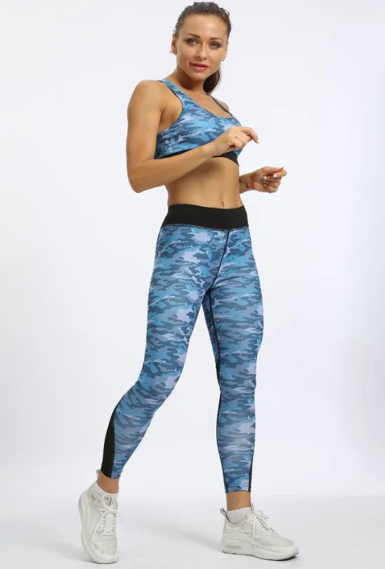 Women's Yoga Suit: 2-Piece High Waist Hip Pants & Vest Set