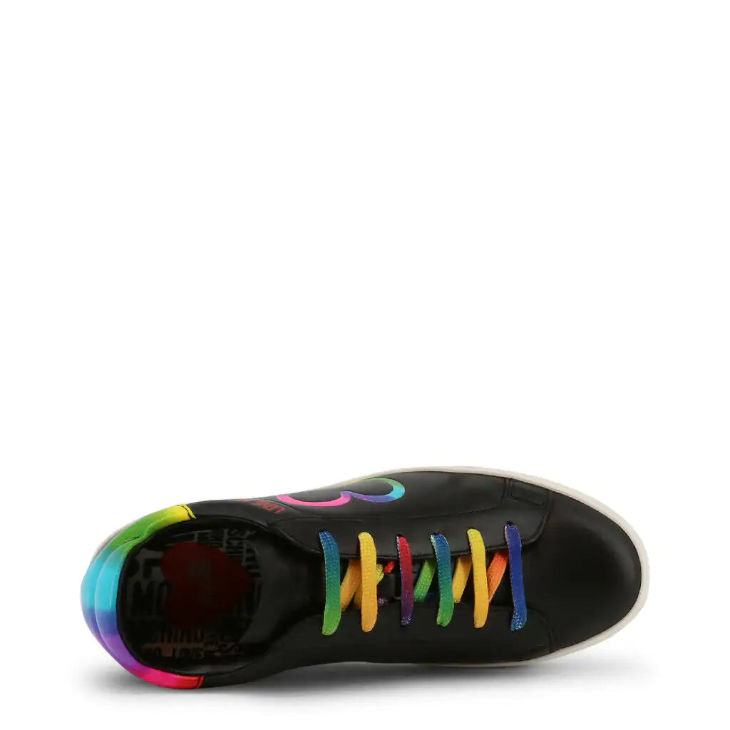 Love Moschino Black Rainbow Sneakers