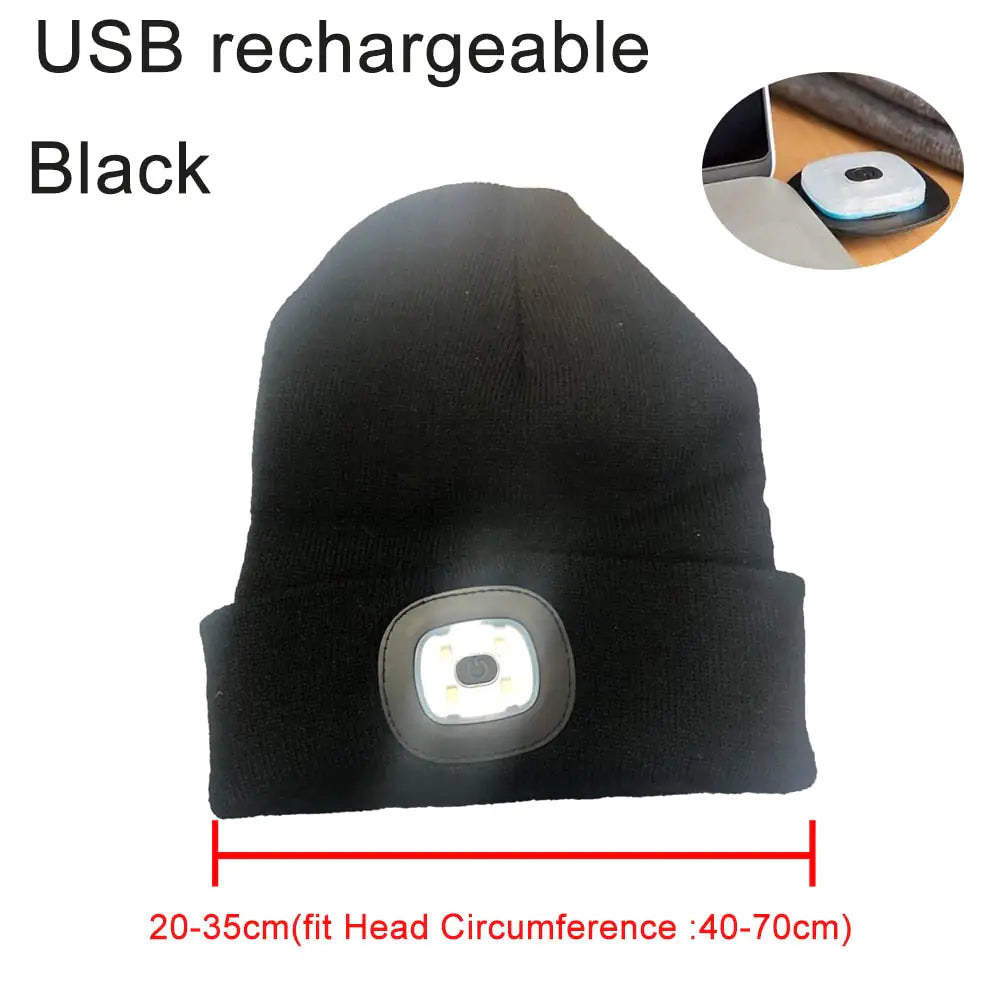 LED Lighted Beanie Cap