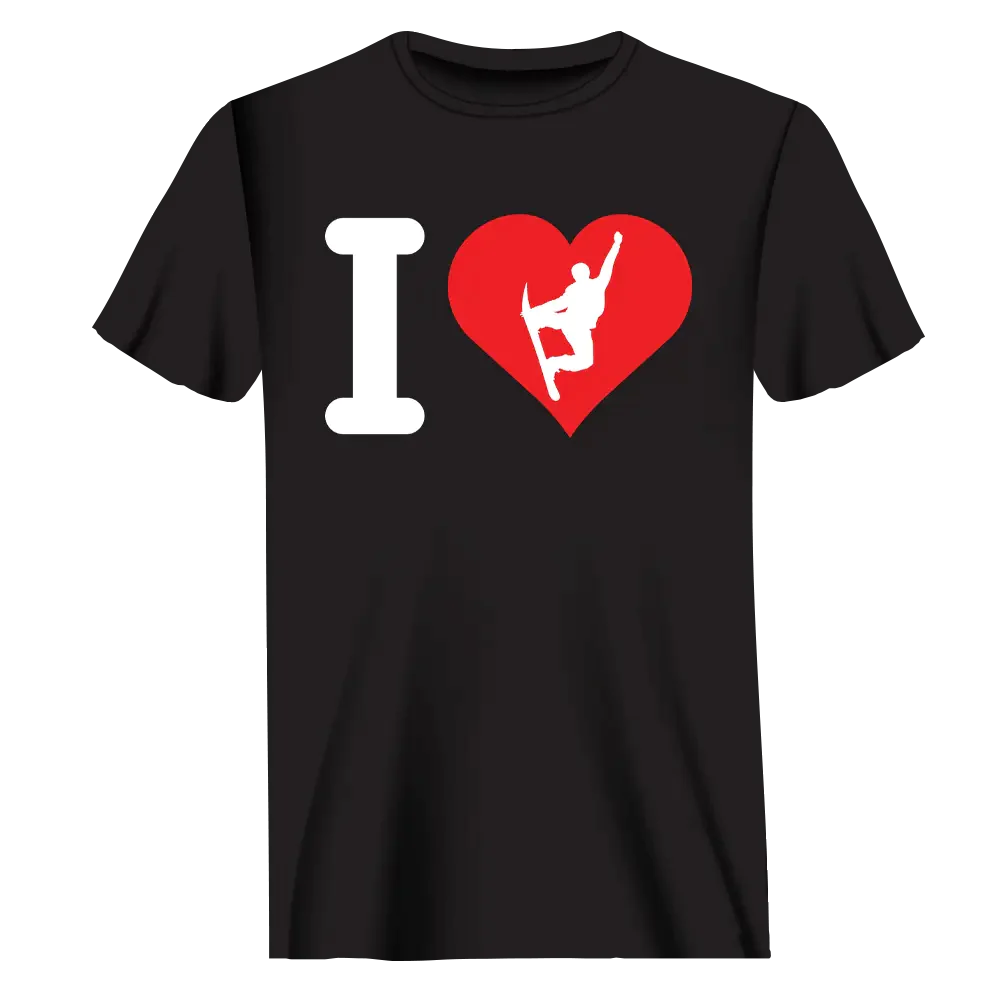 I Love Snowboarding T-Shirt for Men