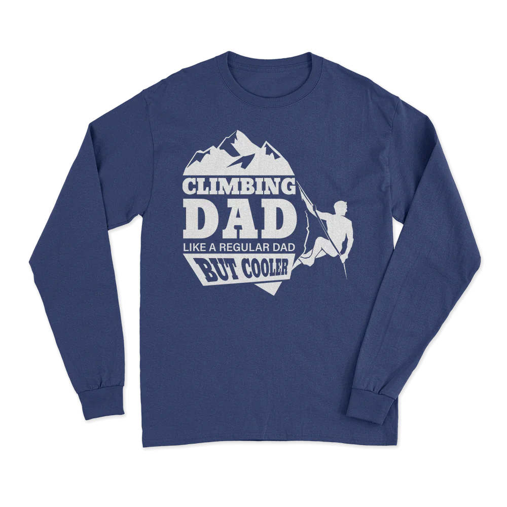 Climbing Dad Men Long Sleeve Shirt