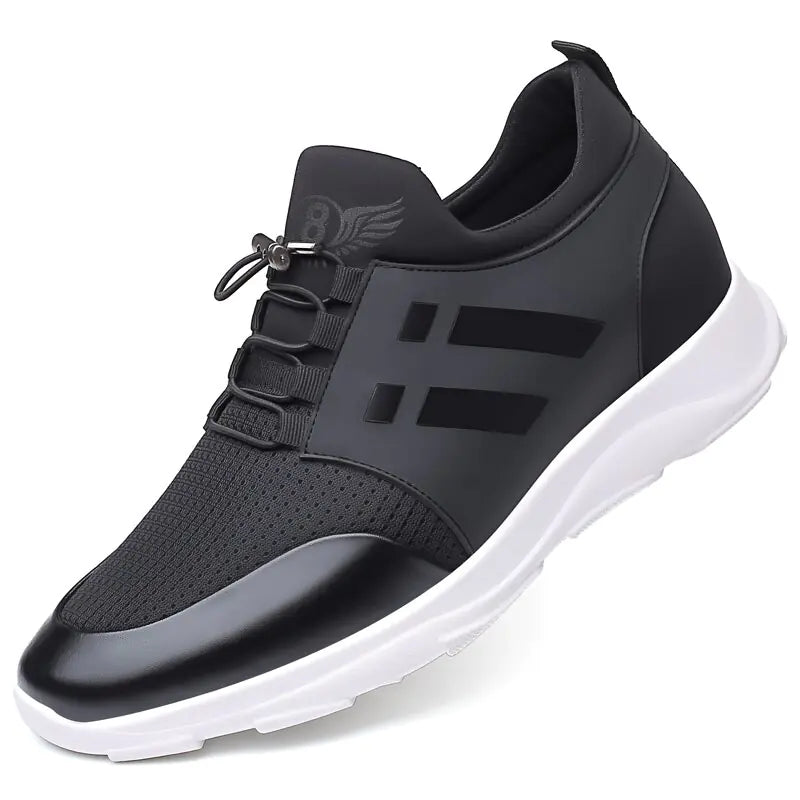 Men&#39; s Shoes Quality Lycra+ Cow Leather Shoes Brand