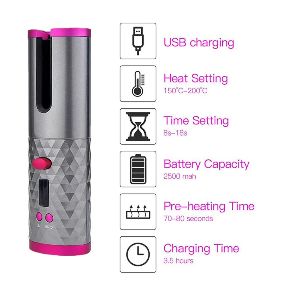 Wireless Hair Curler