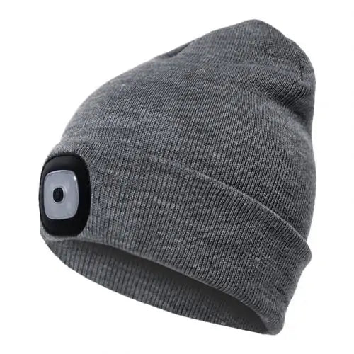 LED Lighted Unisex Winter Cap for Outdoor Activities