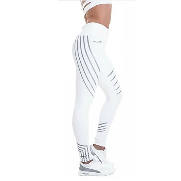 Woman High Elastic Shine Workout Pants