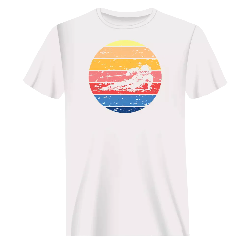 Vintage Skier T-Shirt for Men