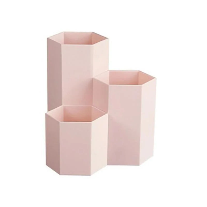 Hexagonal Pen Holder Container Organizer