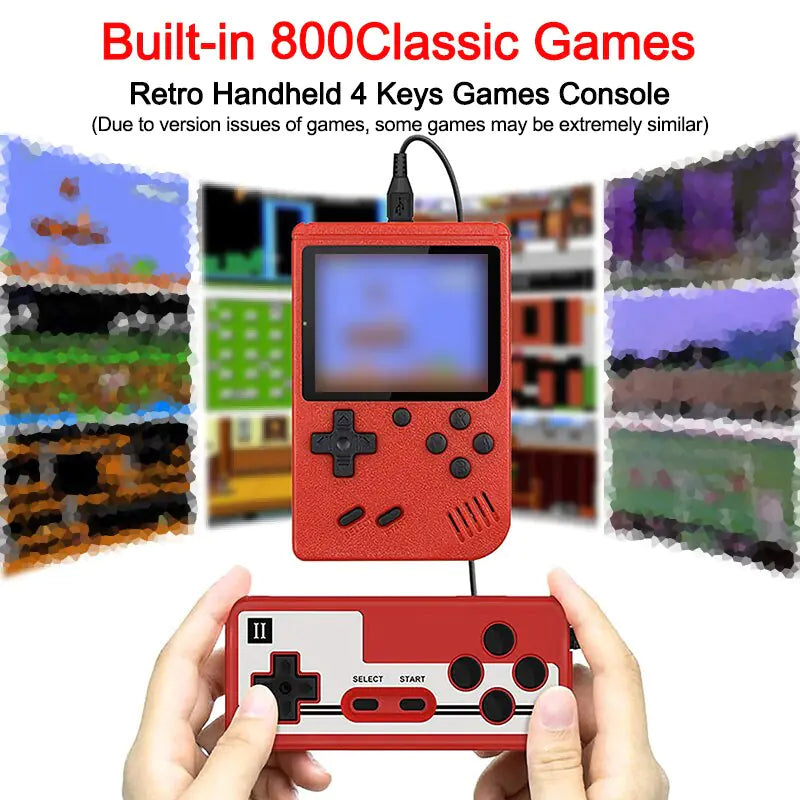 Handheld Game Console Built-In 800 Classic Games