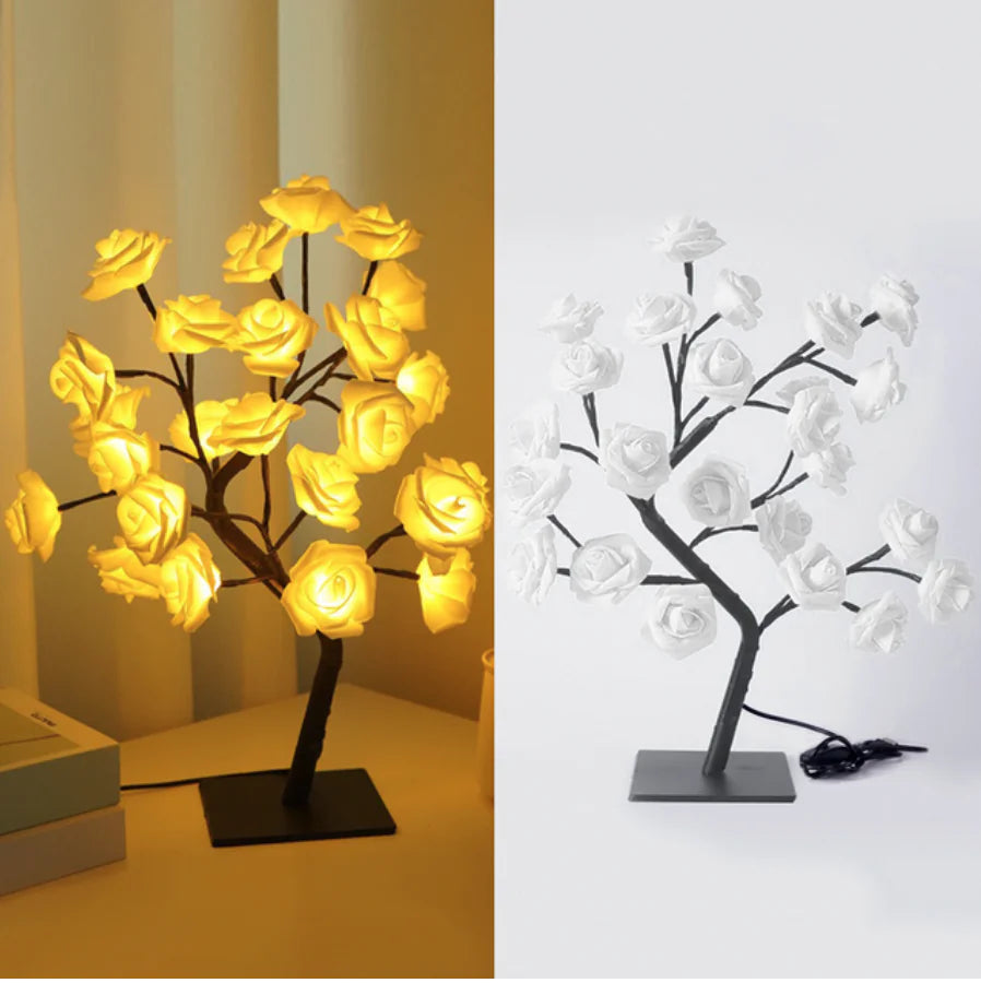 LED Rose Flower Tree Table Lamp