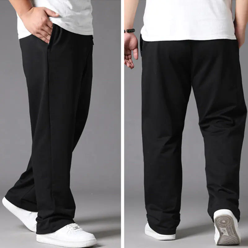 Oversized Black Casual Pants Men&#39;s 10XL Sweatpants Korean