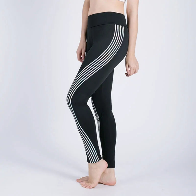 Woman High Elastic Shine Workout Pants