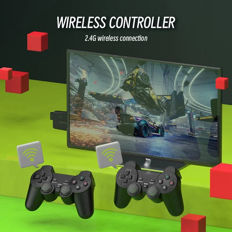 Retro 4K Wireless Game Console with 10,000 Games