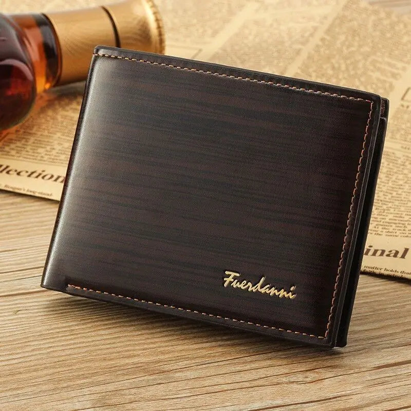 Men's Bifold Leather Credit ID Card Holder Wallet Billfold Purse Clutch Billfold