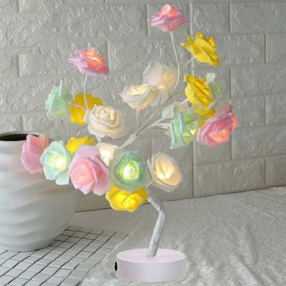 LED Rose Flower Tree Table Lamp