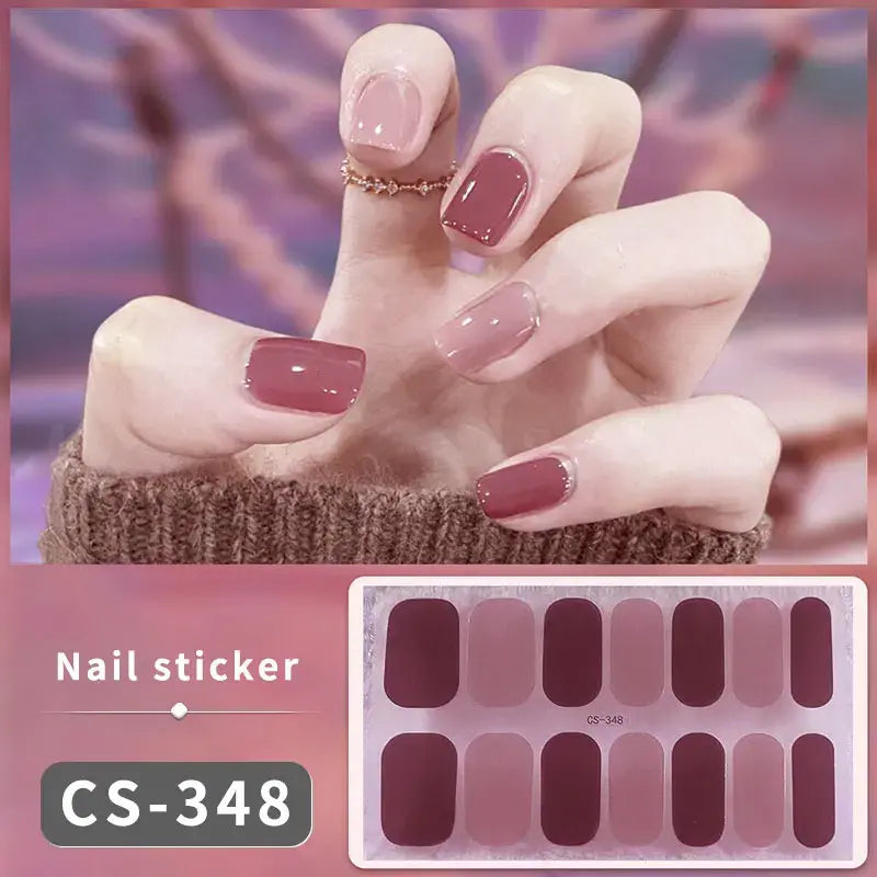 DIY Gel Nail Stickers