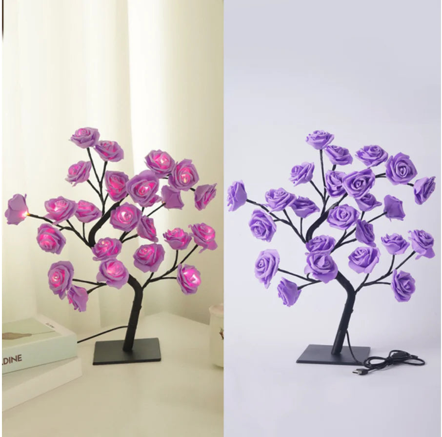 LED Rose Flower Tree Table Lamp