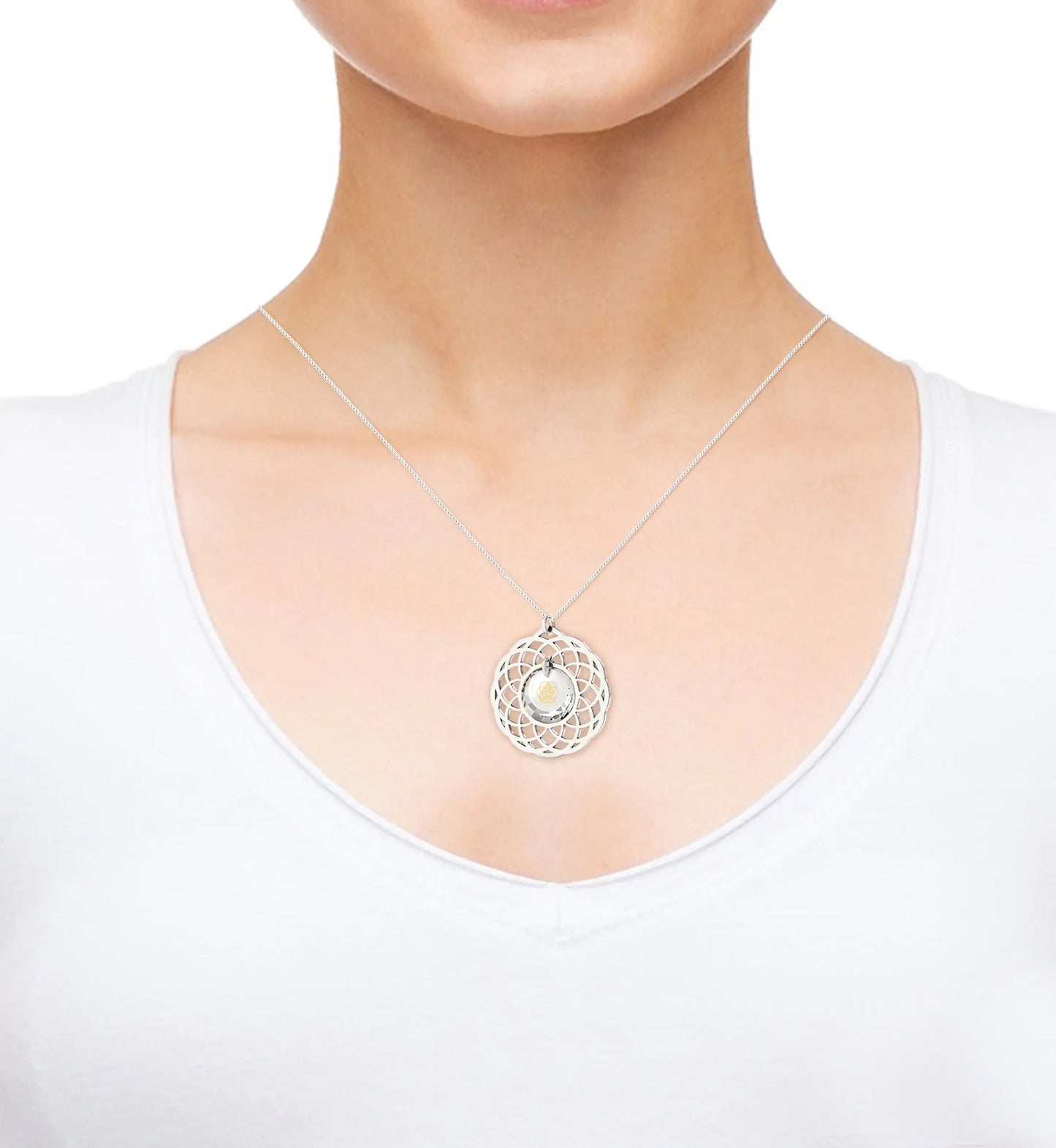 Silver Seed of Life Necklace