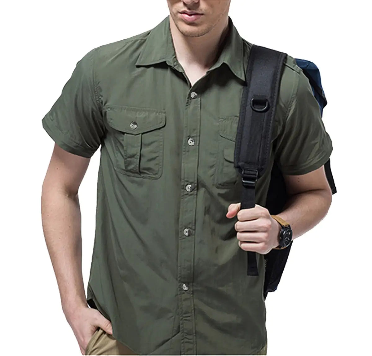 Quick Dry Tactical Button Up Shirt