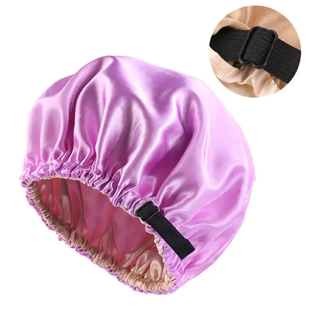 Reversible Satin Hair Caps