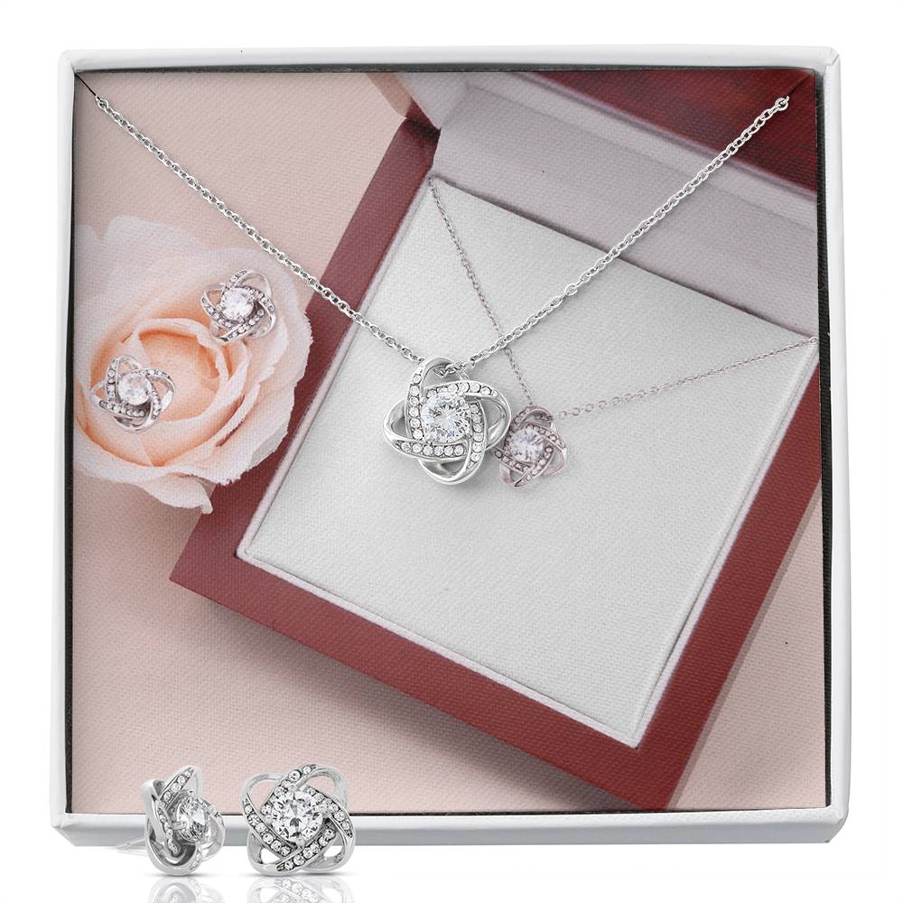 Love Knot Earring & Necklace Set