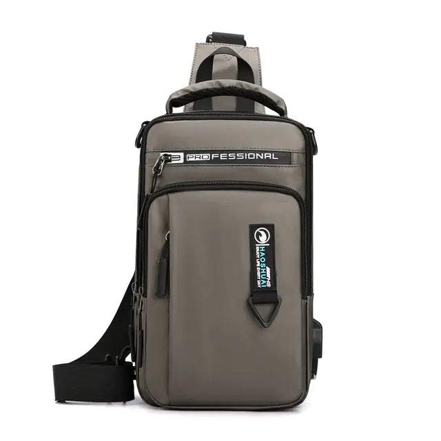 USB Charging Chest Bag