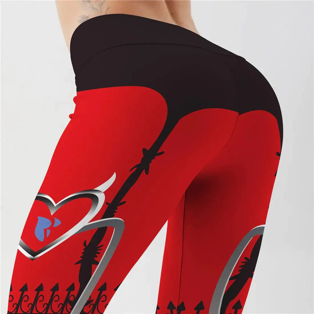 Sexy Heart Print Leggings