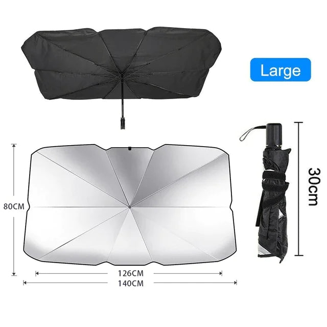 51" Car Windshield Sun Shade Foldable Umbrella Front Window Cover Visor Umbrella