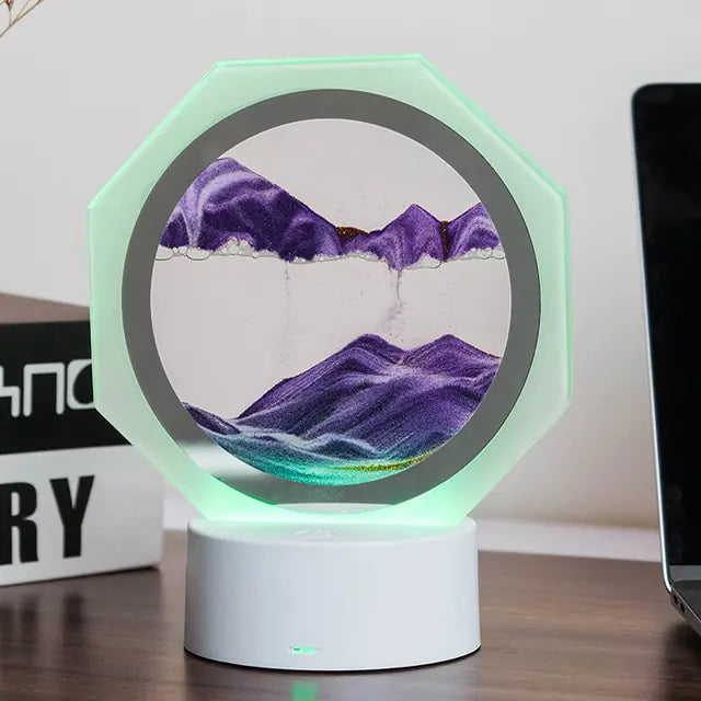 7 Colors USB Sandscape Table Lamp