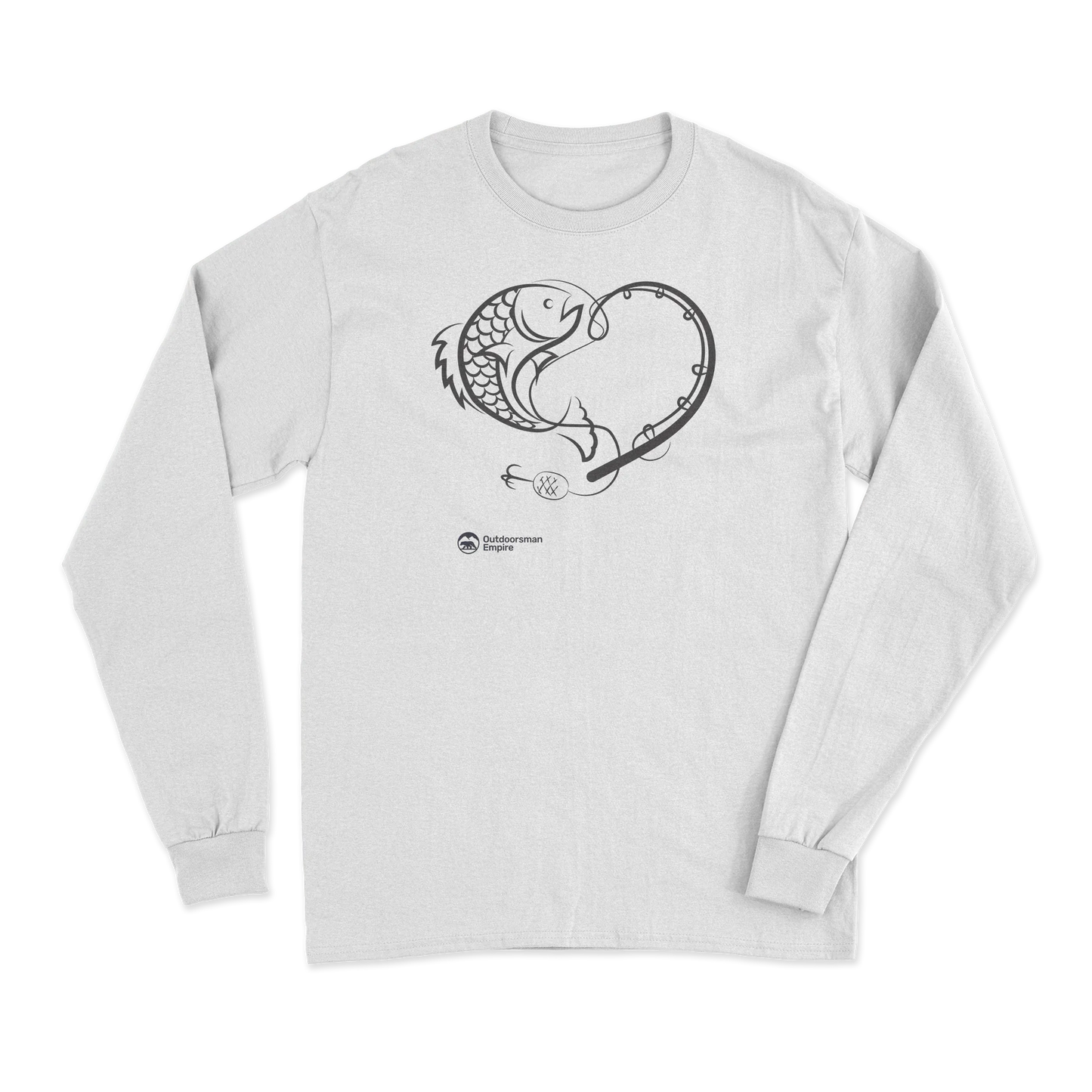 Fishing Heart' Men Long Sleeve Shirt