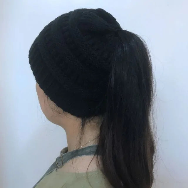 Women Beanietail Messy High Bun Ponytail