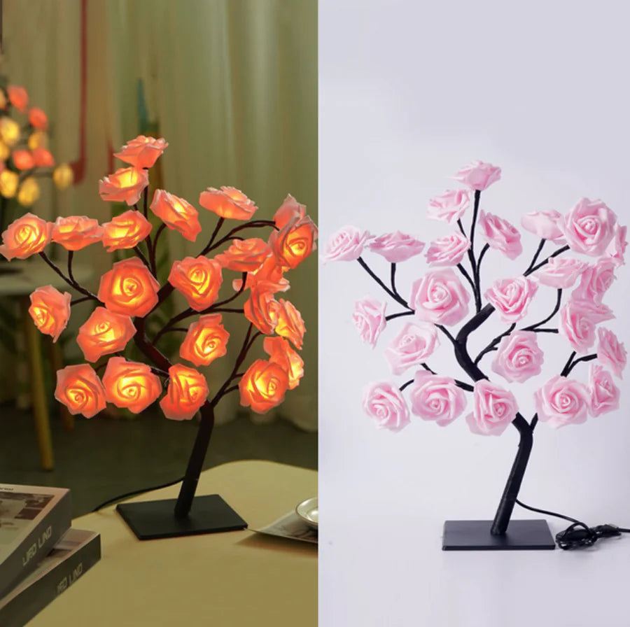 LED Rose Flower Tree Table Lamp