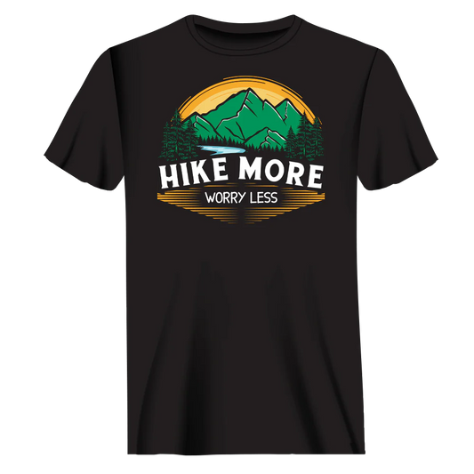 Hike More Worry Less T-Shirt for Men