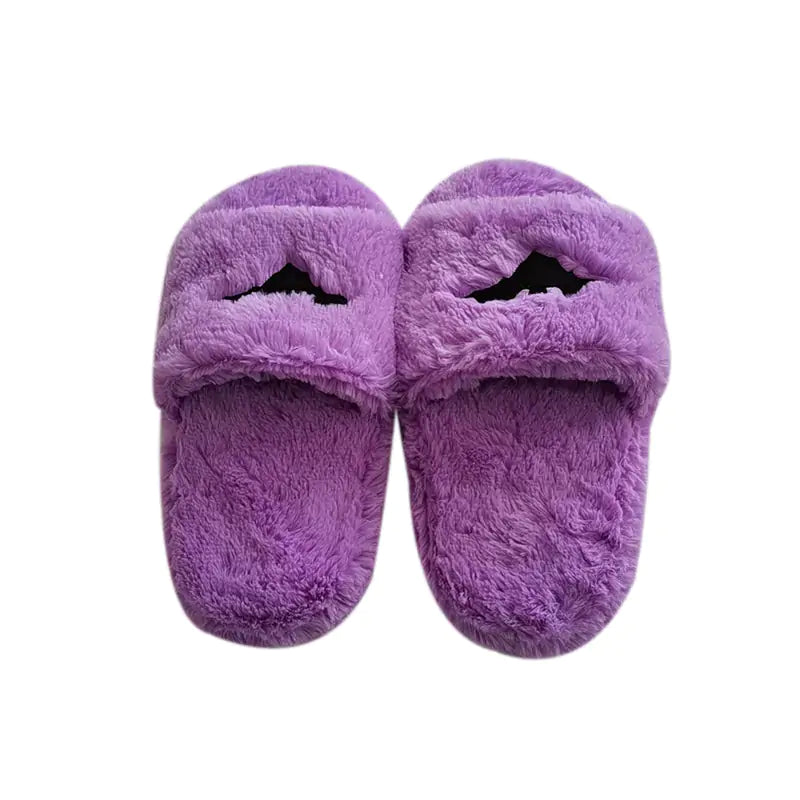 Plush Pumpkin Women Slippers