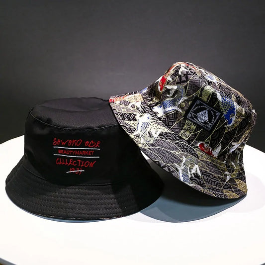 Floral Double-Sided Cotton Hip Hop Cap