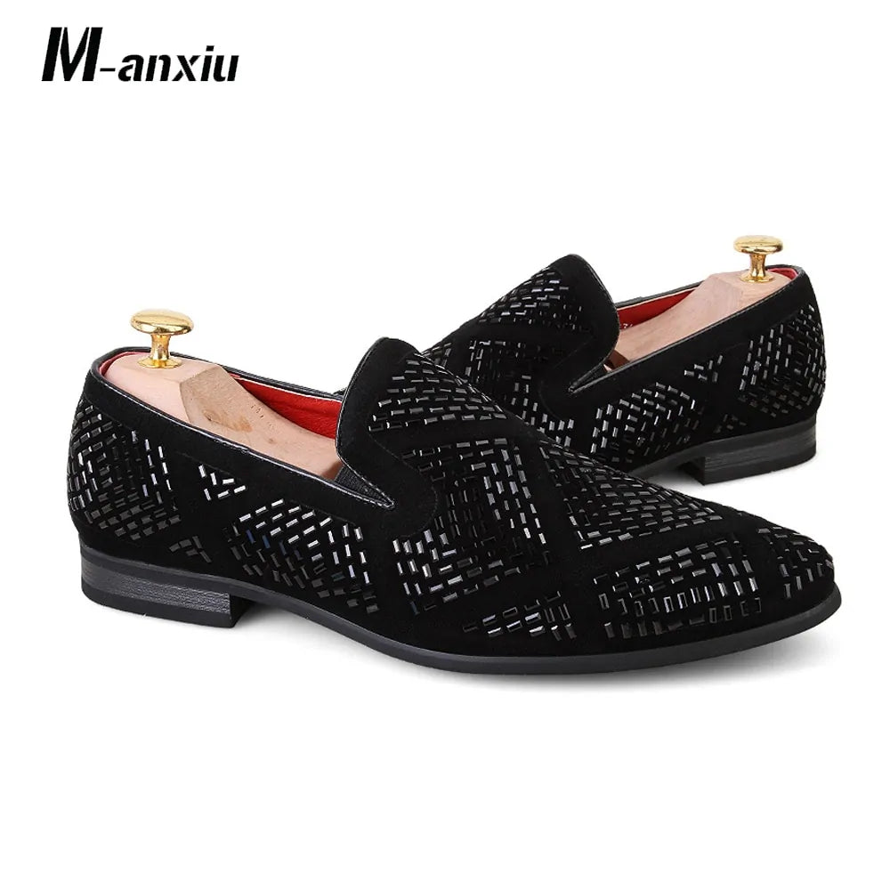 Rhinestone Shining Loafer Shoes