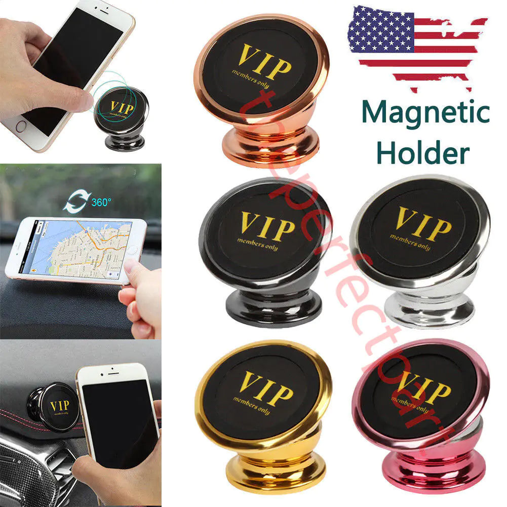 360 Degree Magnetic Car Dash Mount Ball Dock Holder For Phone Tablet Universal