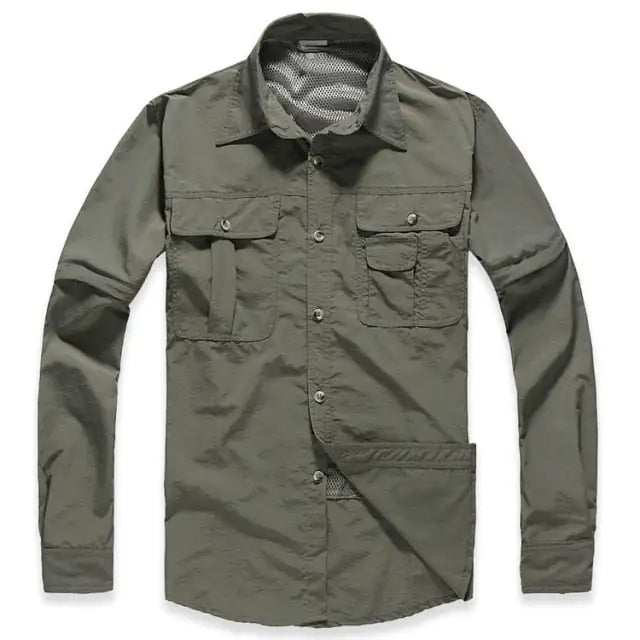 Quick Dry Tactical Button Up Shirt