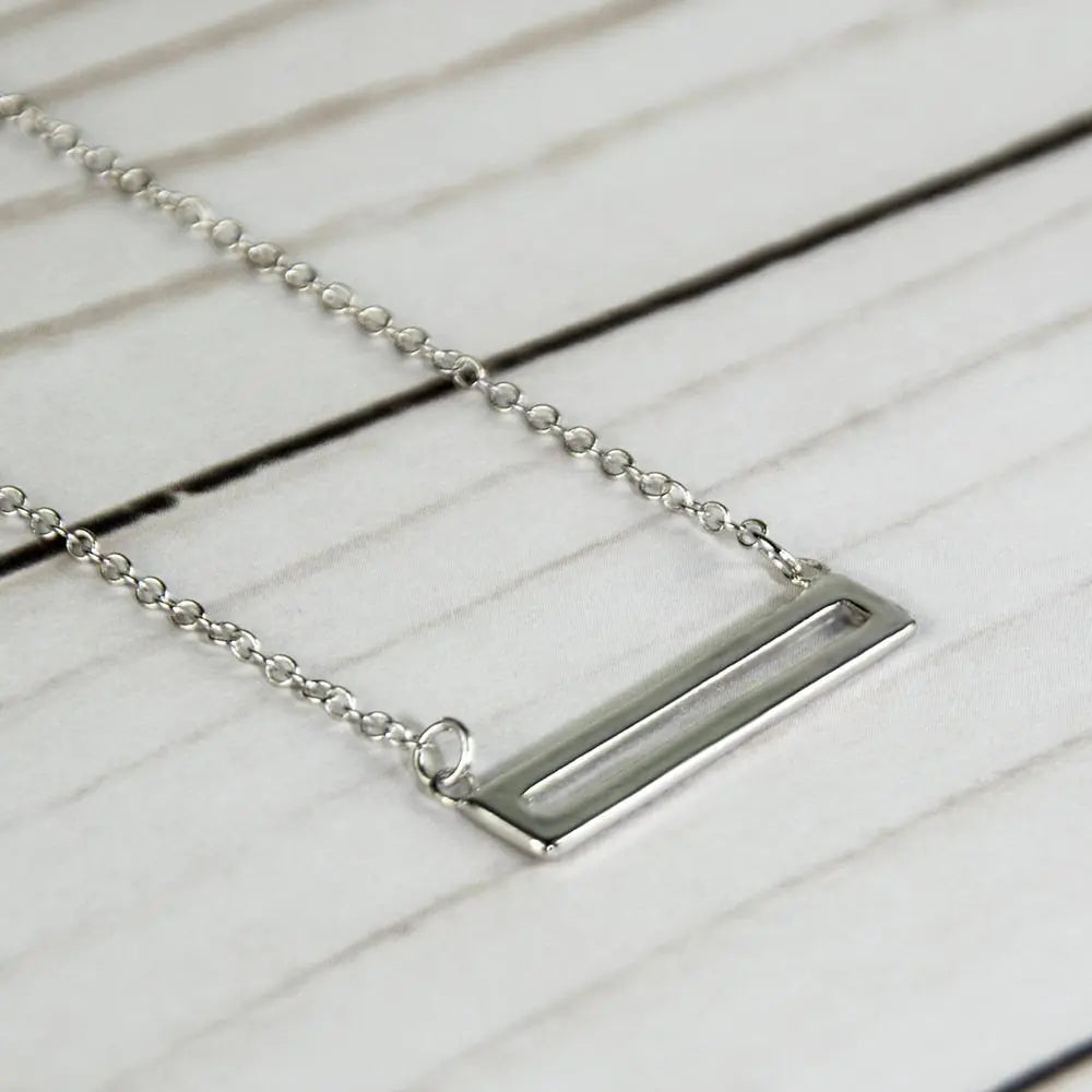 Sterling Silver Parallel Necklace