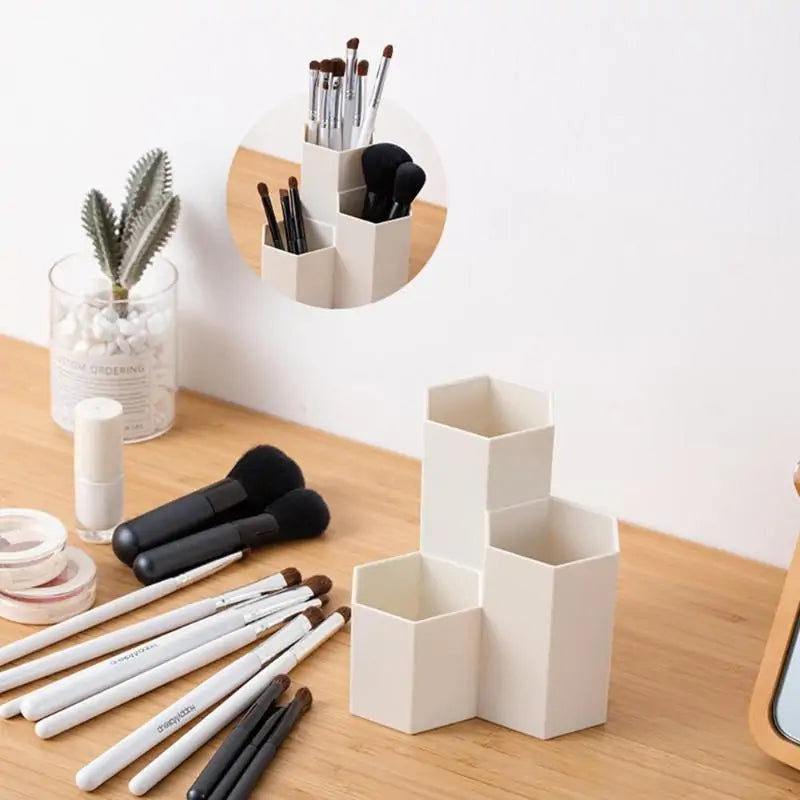 Hexagonal Pen Holder Container Organizer