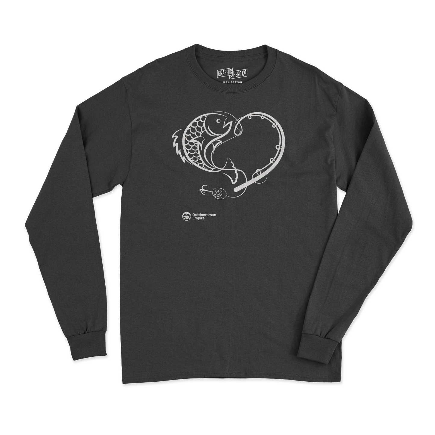 Fishing Heart' Men Long Sleeve Shirt