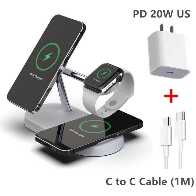  The 3-in-1 Magsafe Charger Stand is the perfect way to keep your devices charged and ready to go.