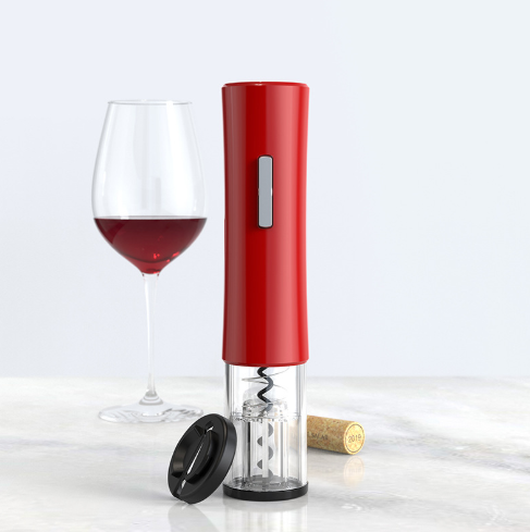 This electric wine opener features a foil cutter, fits most standard wine bottle sizes, and can open your wine in 6-8 seconds.