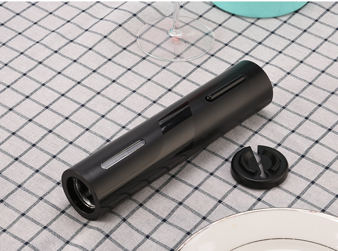 This electric wine opener features a foil cutter, fits most standard wine bottle sizes, and can open your wine in 6-8 seconds.