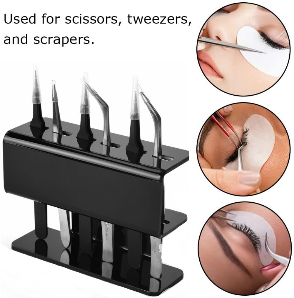 Say goodbye to fumbling for your tweezers; keep them at your fingertips with this stylish and practical stand.