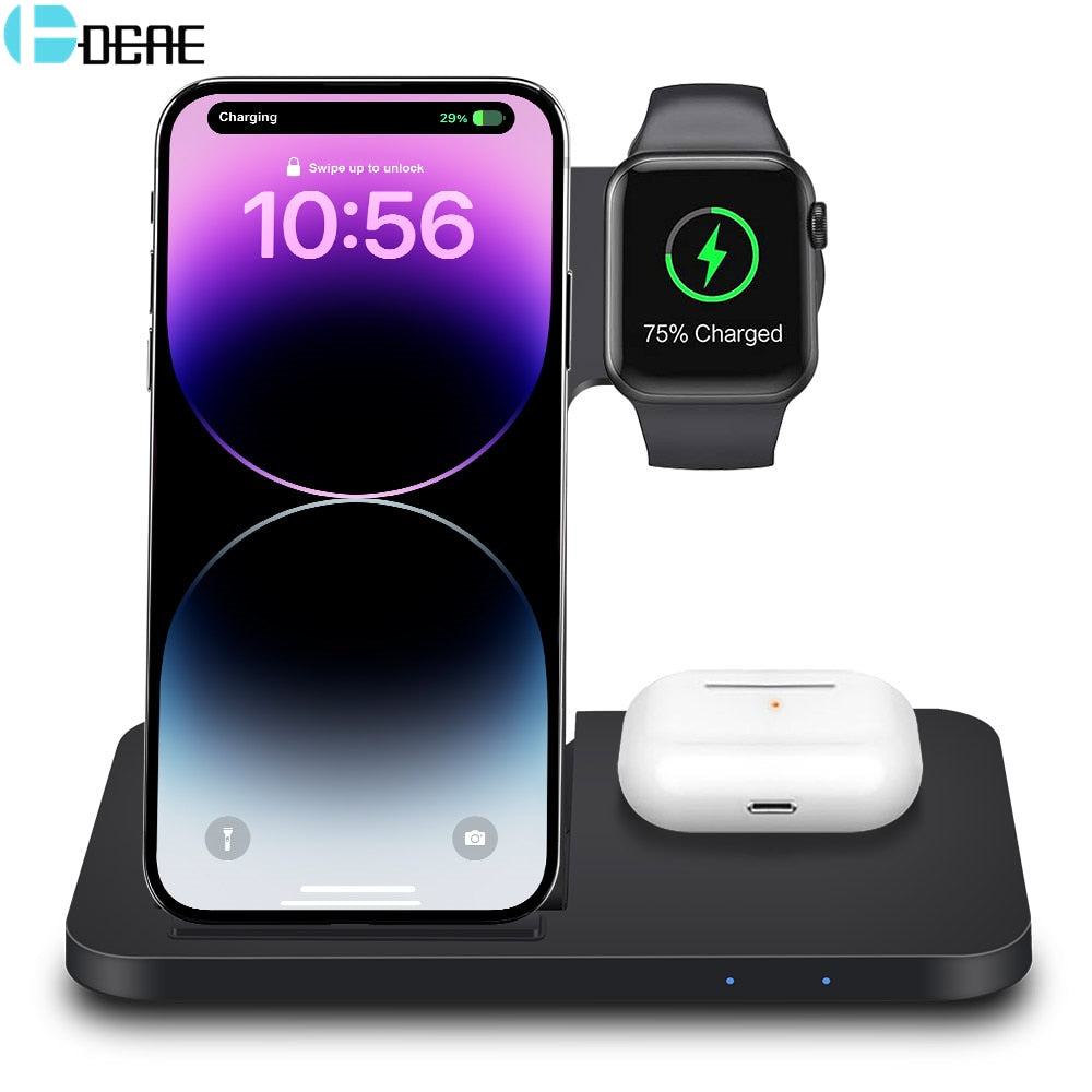 The design allows you to keep your devices in an upright position, making it easy to check notifications or watch videos while charging.